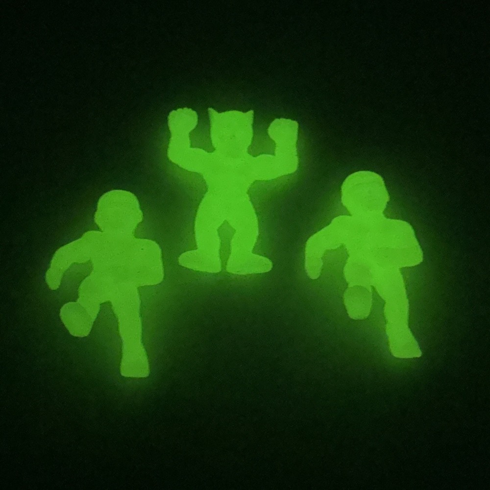 Vintage M.U.S.C.L.E. Men Figures LOT Muscle Man Wrestlers Green Glow in Dark 90s